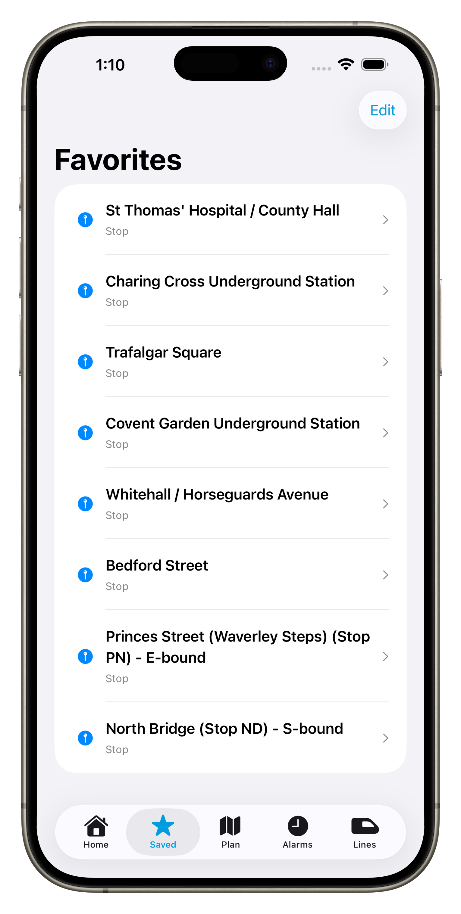 Ridevy Favourite Trips - Save your daily commute routes