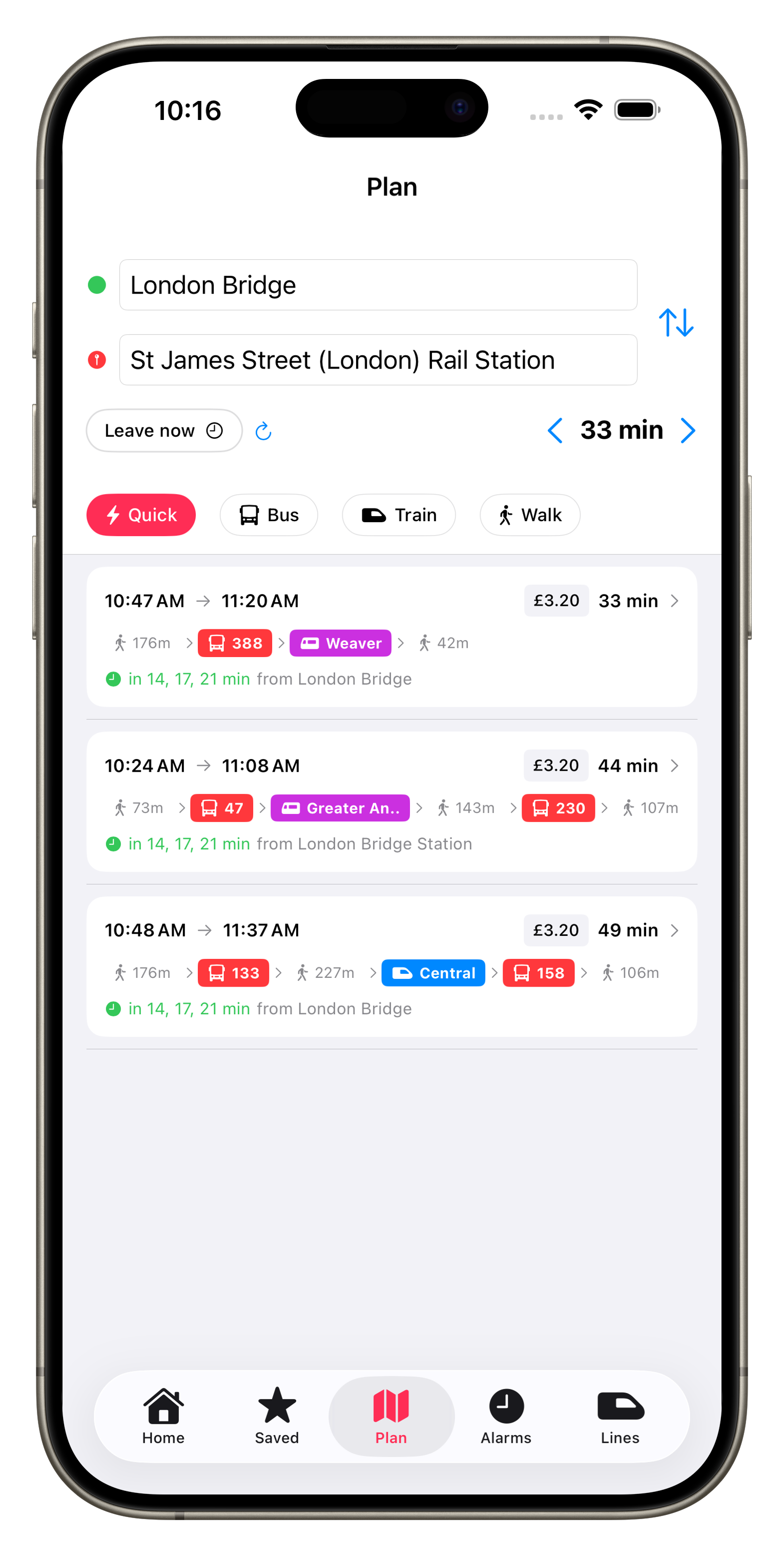 Ridevy Journey Planner - Plan your UK commute